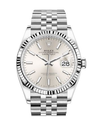 Rolex Datejust 36 Silver Stick  Dial Automatic Jubilee Watch 126234