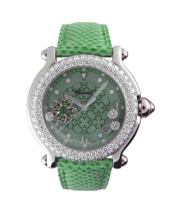 Chopard Happy Sport Good Luck Clover Green Dial Men's Quartz Watch 288427-20