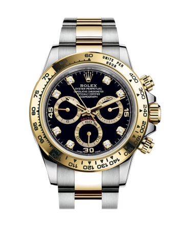 Rolex Daytona 40 Black Dial Two Tone Oyster Men's Watch 116503