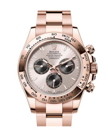 Rolex Daytona 40 Sundust and bright Black Dial Rose Gold Mens Watch 126505