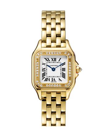 Cartier Panther Small with Diamond Bezel  Yellow Gold Ladies Watch WJPN0015