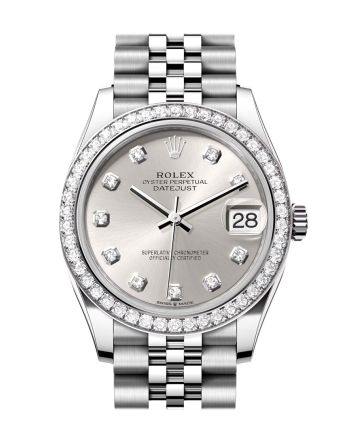 Rolex Datejust 31 Silver Diamond Dial Jubilee Ladies Watch 278384RBR 278384RBR-0034