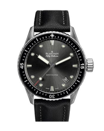 Blancpain Fifty Fathoms Bathyscaphe Steel Black Dial 5000-1110-B52A