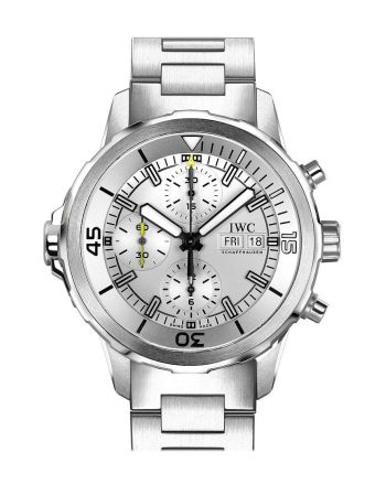 IWC Aquatimer Chronograph Silver Dial Stainless Steel Men's Watch IW376802