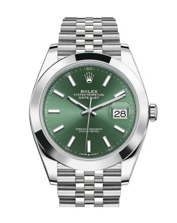 Rolex Datejust 41 Green Stick Dial Jubilee Men's Watch 126300 126300-0020