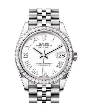 Rolex Datejust 31 White Roman Dial Jubilee Ladies Watch 278384RBR 278384RBR-0014