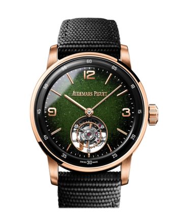 Audemars Piguet CODE 11.59 Smoked Green Enameled Aventurine Black Ceramic Watch 26396NR.OO.D002KB.01