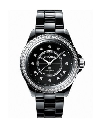 Chanel J12 Automatic Diamond Black Dial Ladies Watch H6526