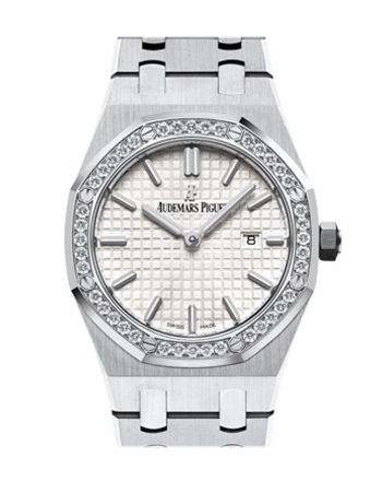 Audemars Piguet Royal Oak Lady 33mm Silver Dial Diamond Stainless steel Gold Ladies Watch 67652BC.ZZ.1262BC.01