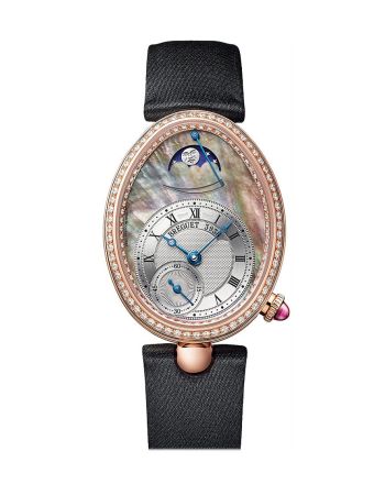 Breguet Reine de Naples Mother of Pearl Dial Rose Gold with Diamond Bezel Black 8908br5t864d00d