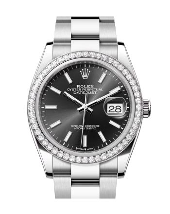 Rolex Datejust 36 Black Dial Ladies Watch 126284RBR 126284RBR-0048