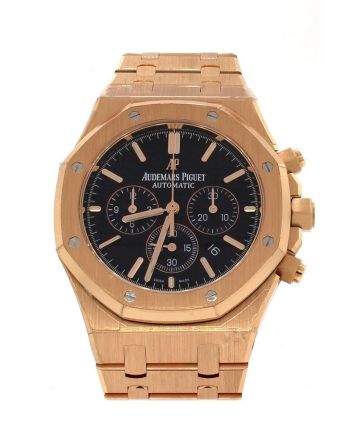 Audemars Piguet Royal Oak Chronograph Black Dial Watches 18kt Pink Gold 26320OR.OO.1220OR.01 DCM