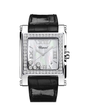 Chopard Happy Sport Square Quartz Ladies Watch 288448-2001