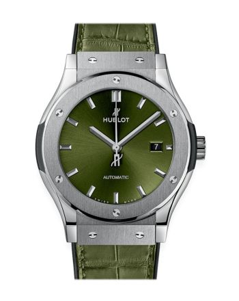 Hublot Classic Fusion Green Sunray Dial Automatic Men's Watch 542.NX.8970.LR