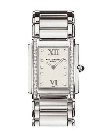 Patek Philippe Twenty four White Dial 30mm Ladies Watch 4910/10A-011