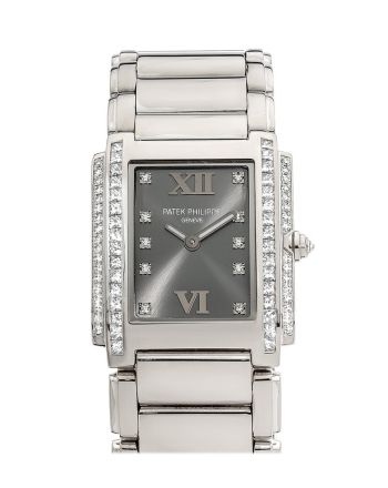 Patek Philippe Twenty four Gray Dial 30mm Ladies Watch 4910/20G-010