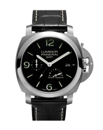 Panerai Luminor 1950 3 Days Gmt Power Reserve Automatic Acciaio 44mm Black Dial Men's Watch Pam00321