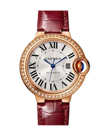 Cartier Ballon Bleu Automatic 18kt Rose Gold Diamond Ladies Watch WJBB0033