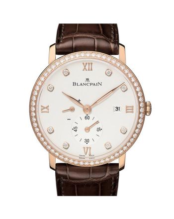 Blancpain Villeret Small Seconds Date and Power Reserve Rose Gold 6606-2987-55B