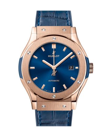 Hublot Classic Fusion King Gold Blue 42mm Watch 542.OX.7180.LR