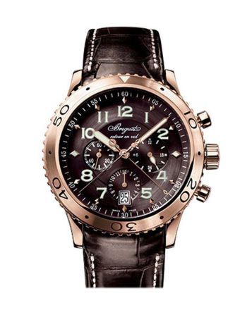 Breguet Transatlantique Type XXI Flyback Chronograph Rose Gold Men's Watch 3810BR929ZU