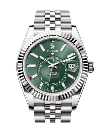 Rolex Sky Dweller 42 Mint Green Dial Stainless Steel Jubilee Mens Watch 336934