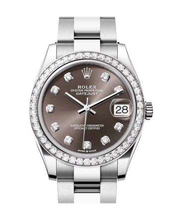 Rolex Datejust 31 Dark Grey Diamond Dial Ladies Watch 278384RBR 278384RBR-0009