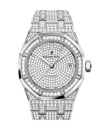 Audermars Piguet Royal Oak Pave dial Jumbo Extra Thin White Gold 15202BC.ZZ.1241BC.01 DCM