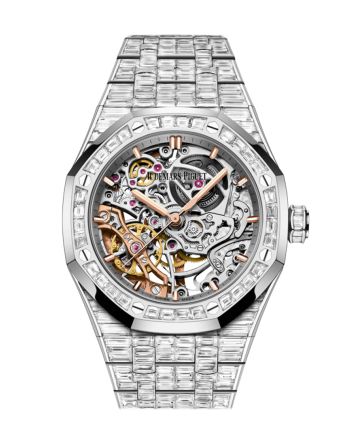 Audemars Piguet Royal Oak Frosted Gold Double Balance Wheel Openworked White Gold Watch 15469BC.ZZ.1260BC.01