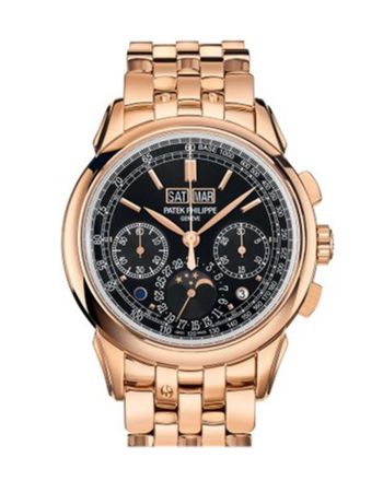 Patek Philippe Grand Complications Perpetual Chronograph Black Dial Watch 5270-1R-001