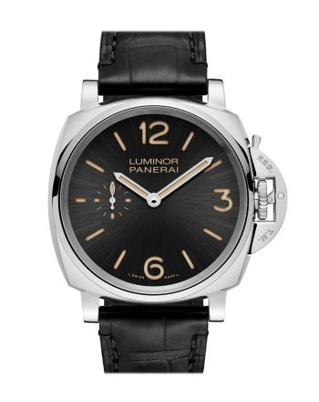 Panerai Luminor Due 3 Days Acciaio - 42mm Black Dial Men's Watch Pam00676