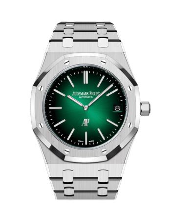 Audemars Piguet Royal Oak 39 Smoked Green dial 950 platinum Watch 16202PT.OO.1240PT.01