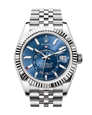 Rolex Sky Dweller 42 Blue Dial Stainless Steel Jubilee Mens Watch 336934