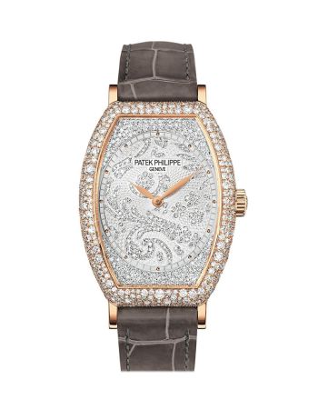 Patek Philippe Gondolo Mechanical Gold and Diamond Dial Ladies Watch 7099R-001