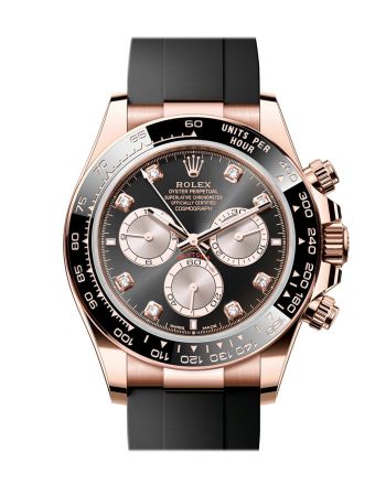 Rolex Daytona 40 Black and Sundust Diamond Dial Rose Gold Mens Watch 126515LN