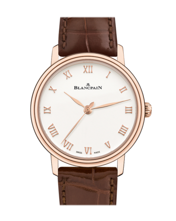 Blancpain Villeret Ultraplate Opaline Dial 18K Rose Gold Automatic Men's Watch 6104-3642-55A