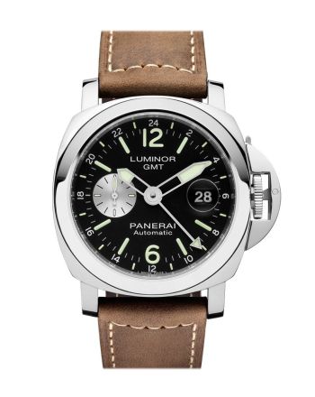 Panerai Luminor Gmt Automatic Acciaio 44mm Black Dial Men's Watch Pam01088