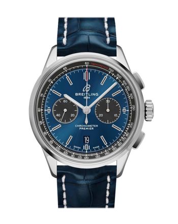 Breitling Premier B01 Chronogragh 42mm Blue Croc Deployment AB0118A61 C1P1