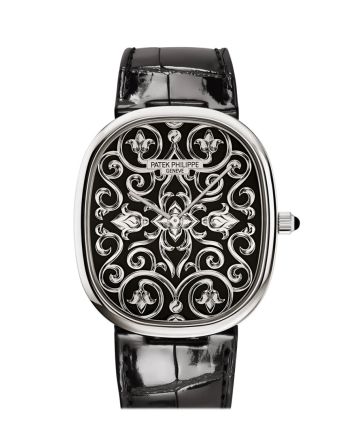 Patek Philippe Ellipse Black Enameled Dial Watch 5738/51G-001