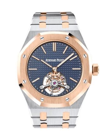 Audemars Piguet Royal Oak 41mm Blue Dial Automatic Two Tone Midsize Watch 26517SR.OO.1220SR.01