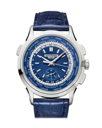 Patek Philippe Complications Blue Dial 18K White Gold Men's Watch 5930G-001