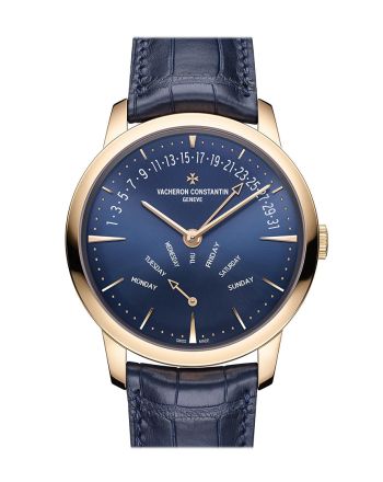 Vacheron Constantin Patrimony Retrograde Day-Date Automatic Blue Dial Men's Watch 4000U/000R-B516