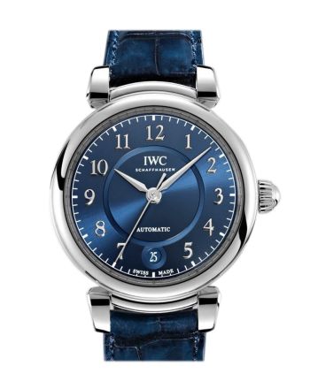 IWC Da Vinci Blue Dial Automatic 36mm Men's Leather Watch IW458312