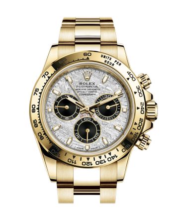 Rolex Cosmograph Daytona Meteorite Dial Yellow Gold Men's Watch 116519LN