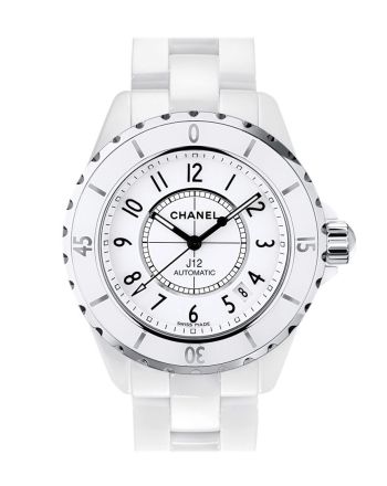 Chanel J12 White Automatic White Dial White Ceramic Watch H0970