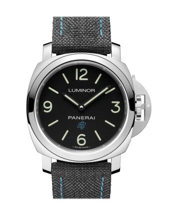 Panerai Base 3 Day Black Leather Black Dial Watch PAM00774