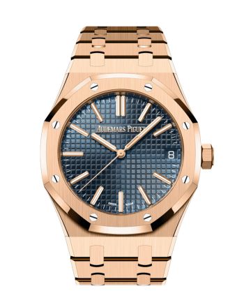 Audemars Piguet Royal Oak 41 Bleu nuit nuage 50 Dial 50th Anniversary Rose Gold 15510OR.OO.1320OR.01 DCM