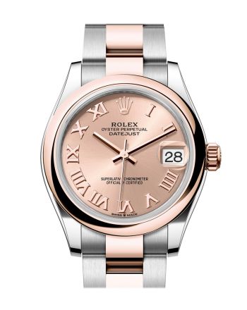 Rolex Datejust 31 Rose Colour Roman Dial Rose Gold Steel Ladies Watch 278241 278241-0005