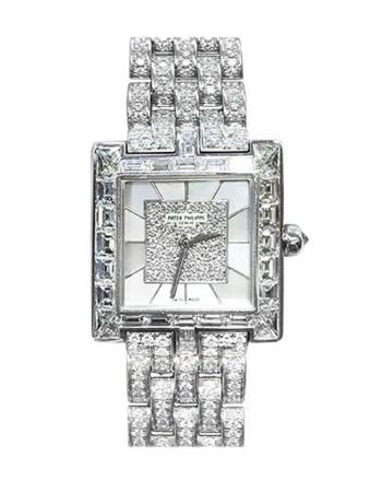 Patek Philippe Ladies Gondola Mother of Pearl Diamond 4875/1G-001 Pre Owned