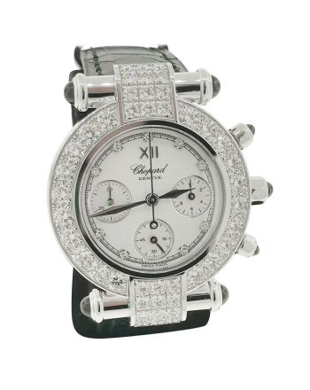 Chopard Imperiale White Gold & Diamond Chronograph Ladies Watch 383168-1025